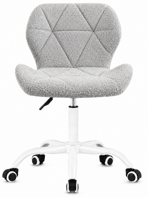 Krzesło obrotowe VASTO OFFICE BARANEK BOUCLE GREY MILK