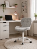 Krzesło obrotowe VASTO OFFICE BARANEK BOUCLE GREY MILK