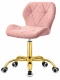 Krzesło obrotowe VASTO OFFICE BARANEK BOUCLE PINK GOLD