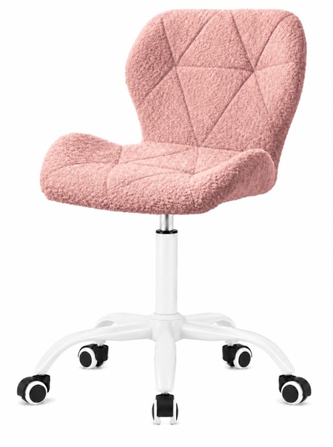 Krzesło obrotowe VASTO OFFICE BARANEK BOUCLE PINK MILK