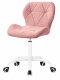 Krzesło obrotowe VASTO OFFICE BARANEK BOUCLE PINK MILK