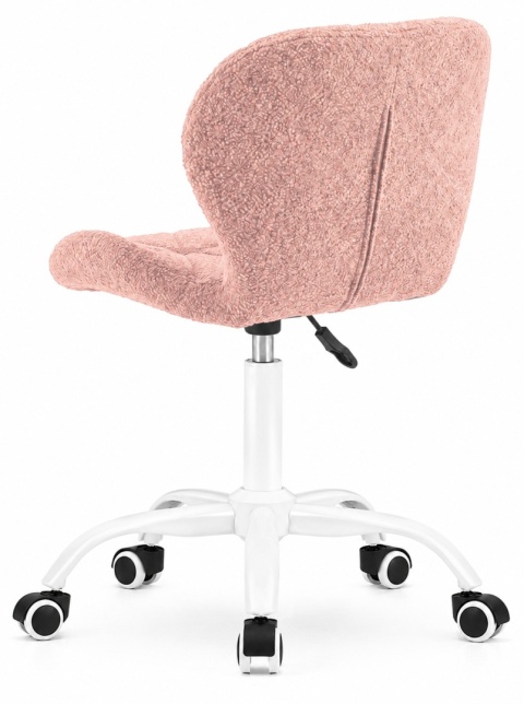 Krzesło obrotowe VASTO OFFICE BARANEK BOUCLE PINK MILK