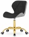 Krzesło obrotowe VASTO OFFICE PU BLACK+GREY GOLD