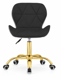Krzesło obrotowe VASTO OFFICE PU BLACK+GREY GOLD