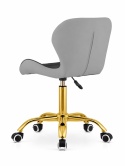 Krzesło obrotowe VASTO OFFICE PU BLACK+GREY GOLD