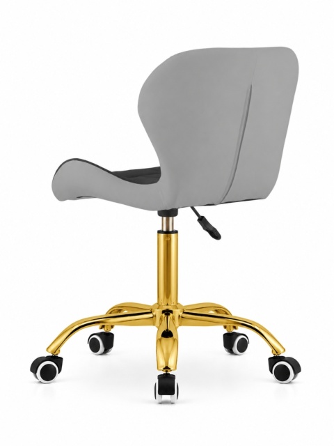 Krzesło obrotowe VASTO OFFICE PU BLACK+GREY GOLD