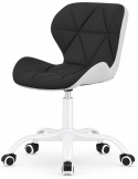 Krzesło obrotowe VASTO OFFICE PU BLACK + GREY MILK