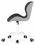 Krzesło obrotowe VASTO OFFICE PU BLACK + GREY MILK