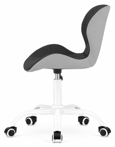 Krzesło obrotowe VASTO OFFICE PU BLACK + GREY MILK