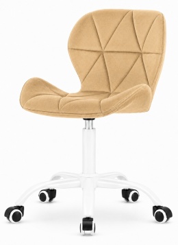 Krzesło obrotowe VASTO OFFICE VELVET BEIGE MILK