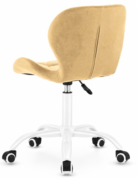 Krzesło obrotowe VASTO OFFICE VELVET BEIGE MILK