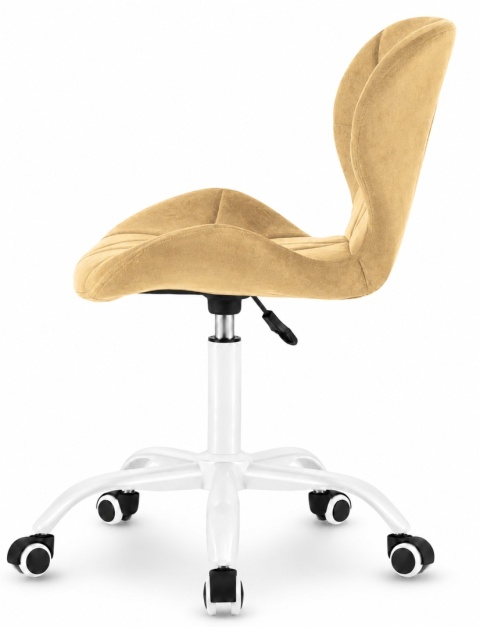 Krzesło obrotowe VASTO OFFICE VELVET BEIGE MILK