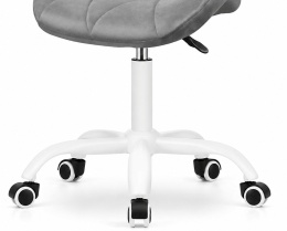 Krzesło obrotowe VASTO OFFICE VELVET BLACK + GREY MILK