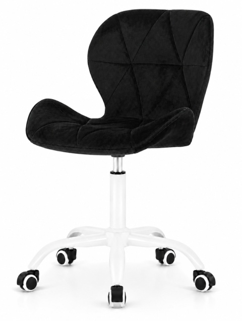 Krzesło obrotowe VASTO OFFICE VELVET BLACK MILK