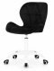 Krzesło obrotowe VASTO OFFICE VELVET BLACK MILK