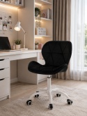Krzesło obrotowe VASTO OFFICE VELVET BLACK MILK