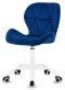 Krzesło obrotowe VASTO OFFICE VELVET BLUE MILK