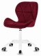Krzesło obrotowe VASTO OFFICE VELVET BURGUNDY MILK