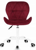 Krzesło obrotowe VASTO OFFICE VELVET BURGUNDY MILK