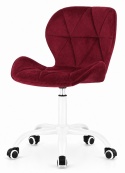 Krzesło obrotowe VASTO OFFICE VELVET BURGUNDY MILK