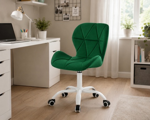 Krzesło obrotowe VASTO OFFICE VELVET GREEN MILK
