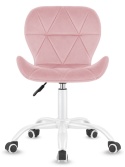 Krzesło obrotowe VASTO OFFICE VELVET PINK MILK