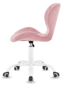 Krzesło obrotowe VASTO OFFICE VELVET PINK MILK