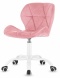 Krzesło obrotowe VASTO OFFICE VELVET PINK MILK