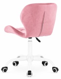 Krzesło obrotowe VASTO OFFICE VELVET PINK MILK