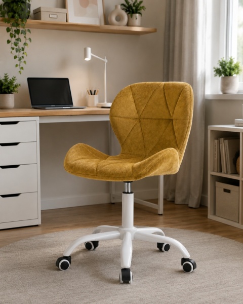 Krzesło obrotowe VASTO OFFICE VELVET SAND MILK
