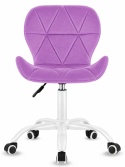 Krzesło obrotowe VASTO OFFICE VELVET VIOLET MILK