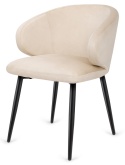 Krzesło tapicerowane CANNES BEIGE VELVET