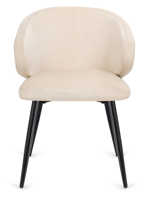 Krzesło tapicerowane CANNES BEIGE VELVET