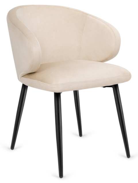 Krzesło tapicerowane CANNES BEIGE VELVET