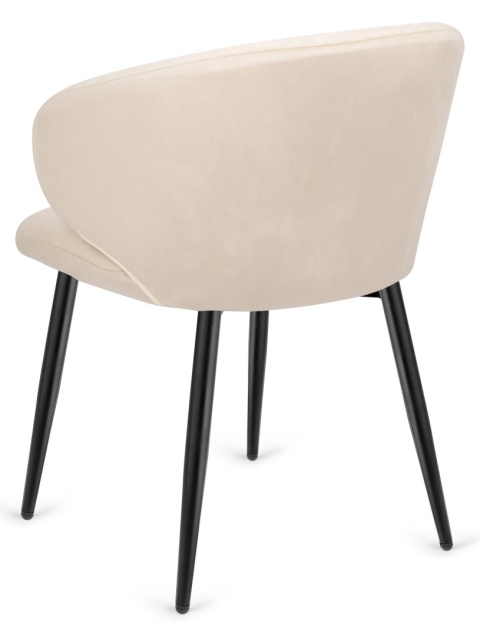 Krzesło tapicerowane CANNES BEIGE VELVET