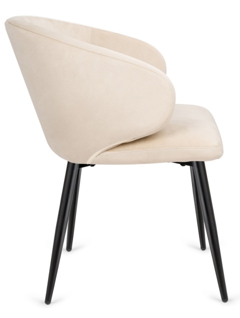 Krzesło tapicerowane CANNES BEIGE VELVET