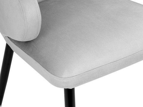 Krzesło tapicerowane CANNES LIGHT GREY VELVET