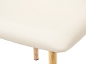 Krzesło tapicerowane LUCCA BEIGE FABRIC LIGHT WOOD
