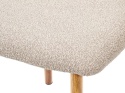 Krzesło tapicerowane LUCCA BOUCLE BEIGE LIGHT WOOD