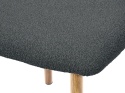 Krzesło tapicerowane LUCCA BOUCLE DARK GREY LIGHT WOOD