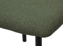 Krzesło tapicerowane LUCCA BOUCLE GREEN BLACK WOOD