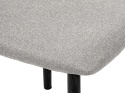 Krzesło tapicerowane LUCCA GREY FABRIC BLACK WOOD
