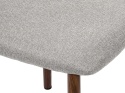 Krzesło tapicerowane LUCCA GREY FABRIC WALNUT WOOD