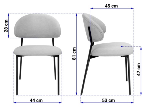 Krzesło tapicerowane MADRYT BEIGE FABRIC