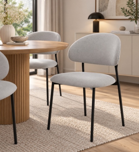 Krzesło tapicerowane MADRYT GREY FABRIC