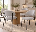 Krzesło tapicerowane MADRYT GREY FABRIC