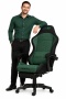 Fotel obrotowy gamingowy DIAVEL PRO ALCANTARA GREEN XL