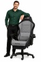 Fotel obrotowy gamingowy DIAVEL PRO ALCANTARA GREY XL