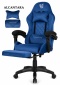 Fotel obrotowy gamingowy XL POKER PRO BLUE ALCANTARA OUTLET