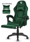 Fotel obrotowy gamingowy XL POKER PRO DARK GREEN ALCANTARA